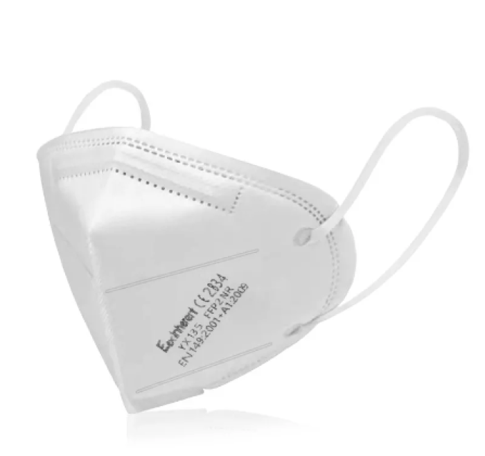 FFP2 Atemschutzmasken , CE-Zertifizierung, mit extra Ohrbandjustierclip, hautfreundlich,  5 St. einzeln verpackt